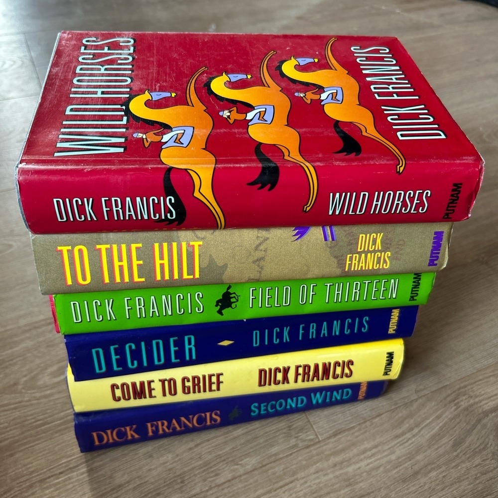 Dick Francis Hardcover Book Lot of 6 Mystery Thriller Novels
